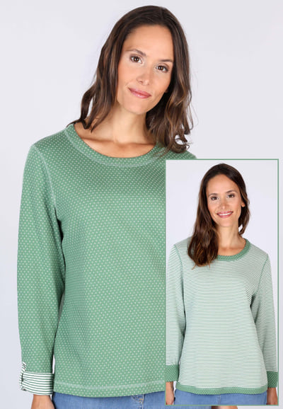 Wendepullover Kariana  - fern