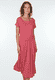 Kleid Malind summer tile - rubin