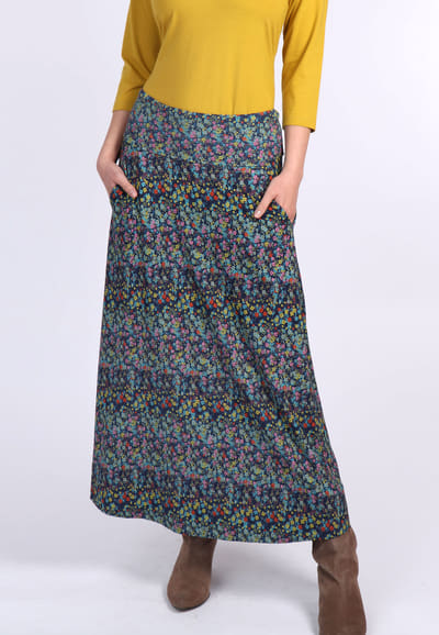 Rock Benie flower confetti  - navy