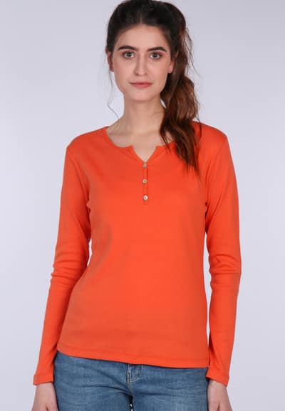 Langarmshirt Denja - light rust