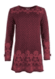 Strickpullover Auguste Ornamen - plum