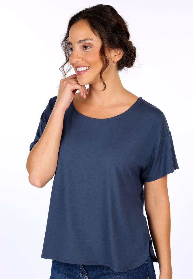 T-Shirt Betzi solid  - navy