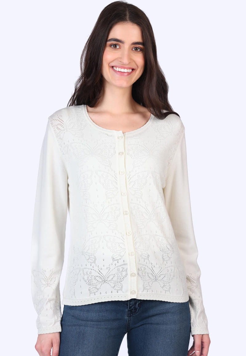 Strickjacke Mary  - ivory