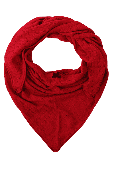 Dreieckstuch Elisabeth Merino - red