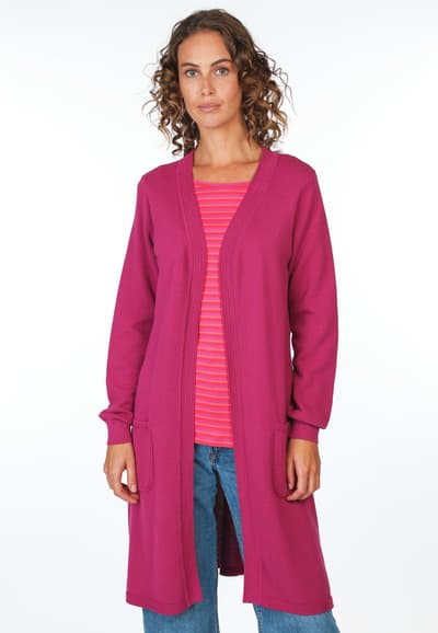 Strickmantel Emma - raspberry