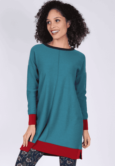 Strickkleid Bibiana - emerald