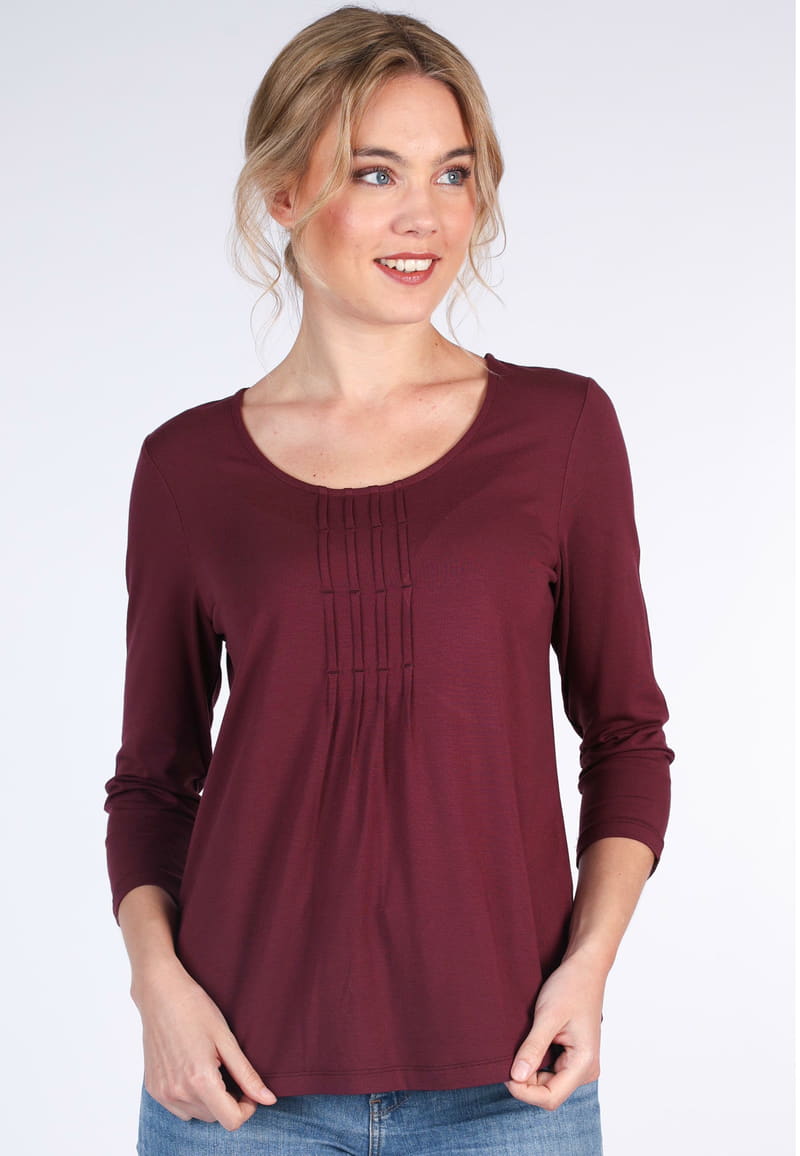 Langarmshirt Malyara  - dark grape