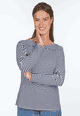 Langarmshirt Kajsa stripes  - navy