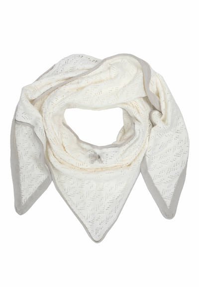 Dreieckstuch Elisabeth Dotty - ivory