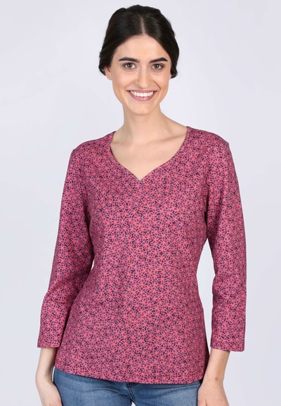 3/4-Arm Shirt Polinchen Clover - plum