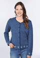Strickjacke Hedie  - indigo