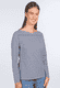 Langarmshirt Kajsa stripes  - navy