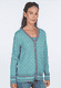 Strickjacke Christi tulip bow  - mermaid