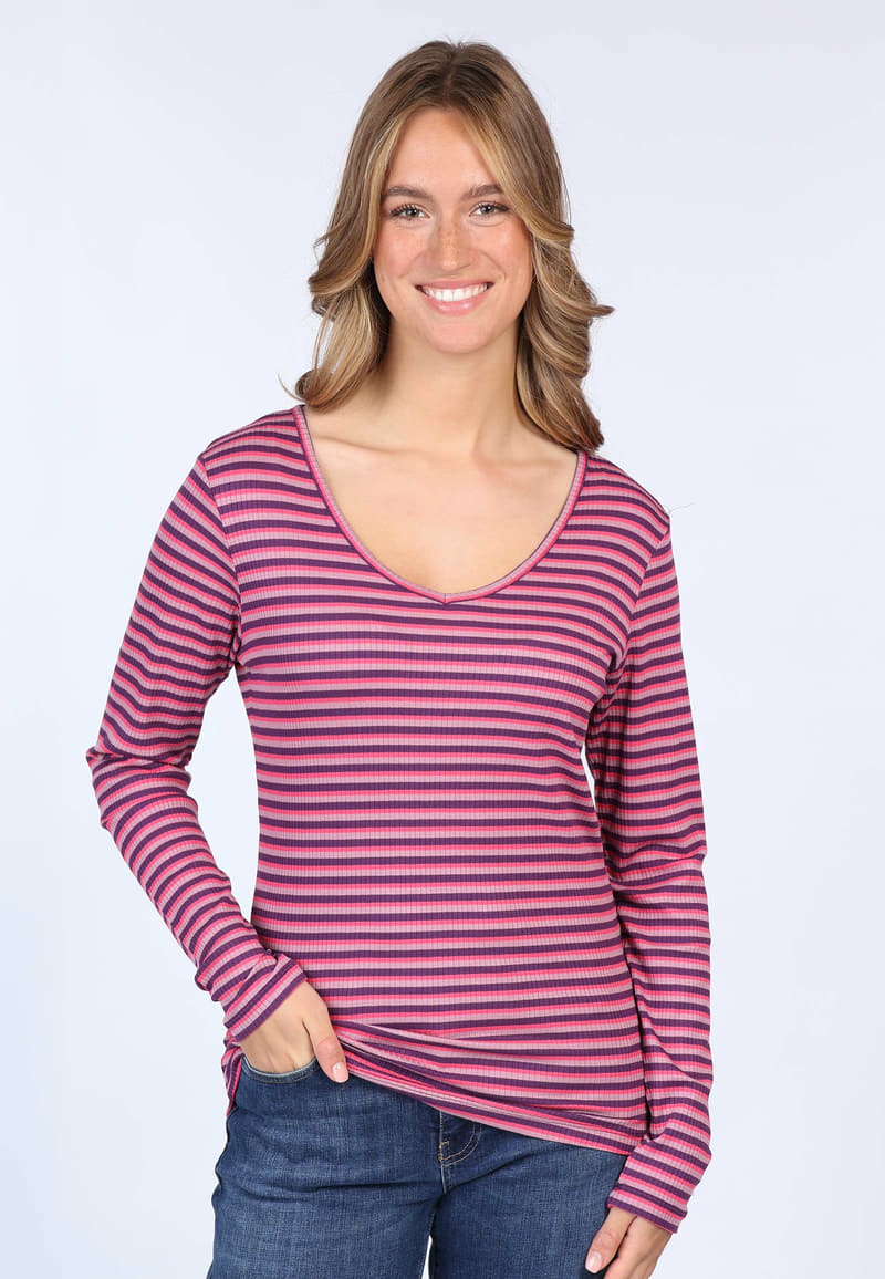 Langarmshirt Suzannzi - deep purple