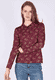 Bluse Candy flower dance - burgundy