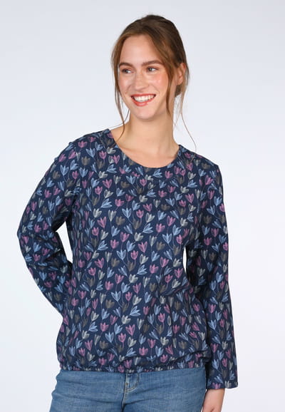 Langarmshirt Lindelis - navy
