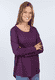 Langarmshirt Nore - deep purple