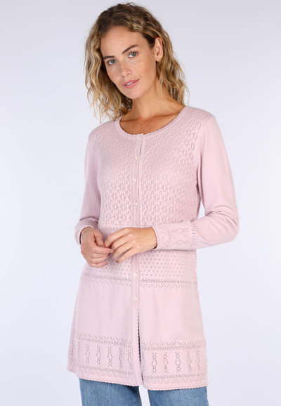 Strickjacke Annelotte - rose