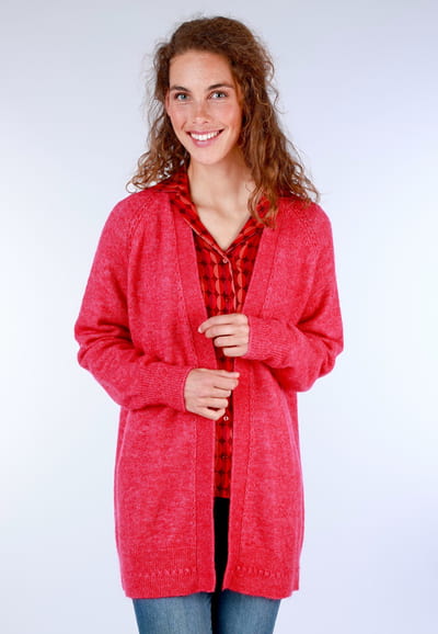 Strickjacke Faye  - cerise