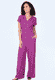 Jumpsuit Wieta mandala - raspberry