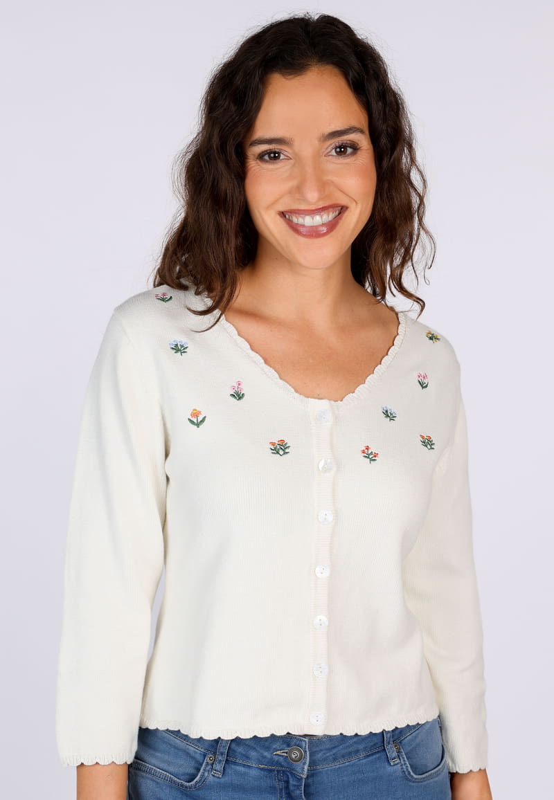 Strickjacke Liselotte embro  - ivory