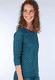 3/4-Armshirt Zoa geo flower - ink