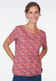 T-Shirt Linde summer meadow  - rubin
