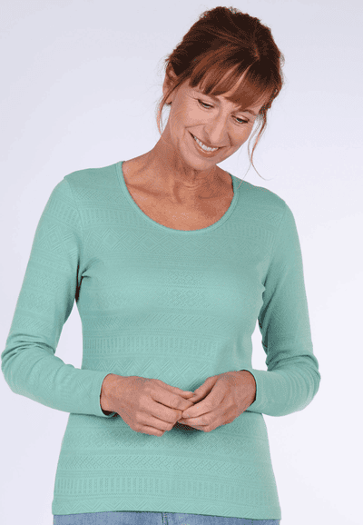 Langarmshirt Malin - pistachio