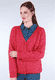 Strickjacke Jule - cerise