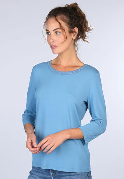 3/4 Arm-Shirt Mabel  - swedish blue