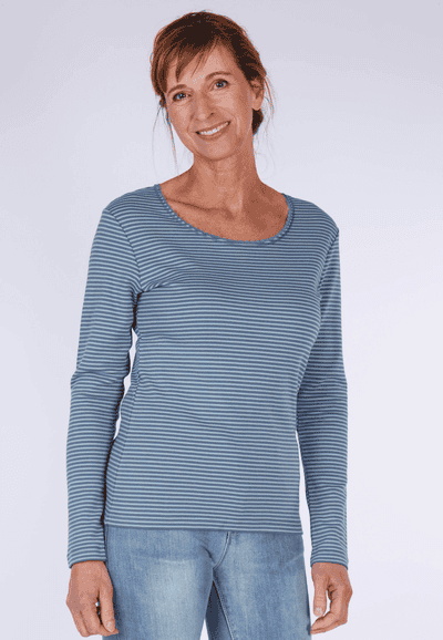 Langarmshirt Sandra - smoke