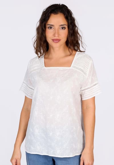 Bluse Kareola - ivory