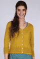 Strickjacke Liselotte - dark yellow