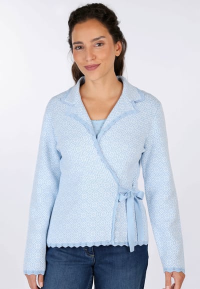 Strickjacke Trudy Nordic  - baby blue