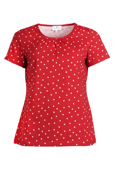 T-Shirt Camille dot - poppy