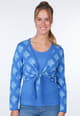 Strickjacke Imka flower - lapis