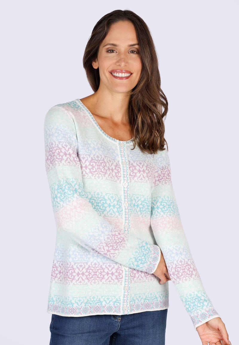 Strickjacke Renee gradient  - ivory