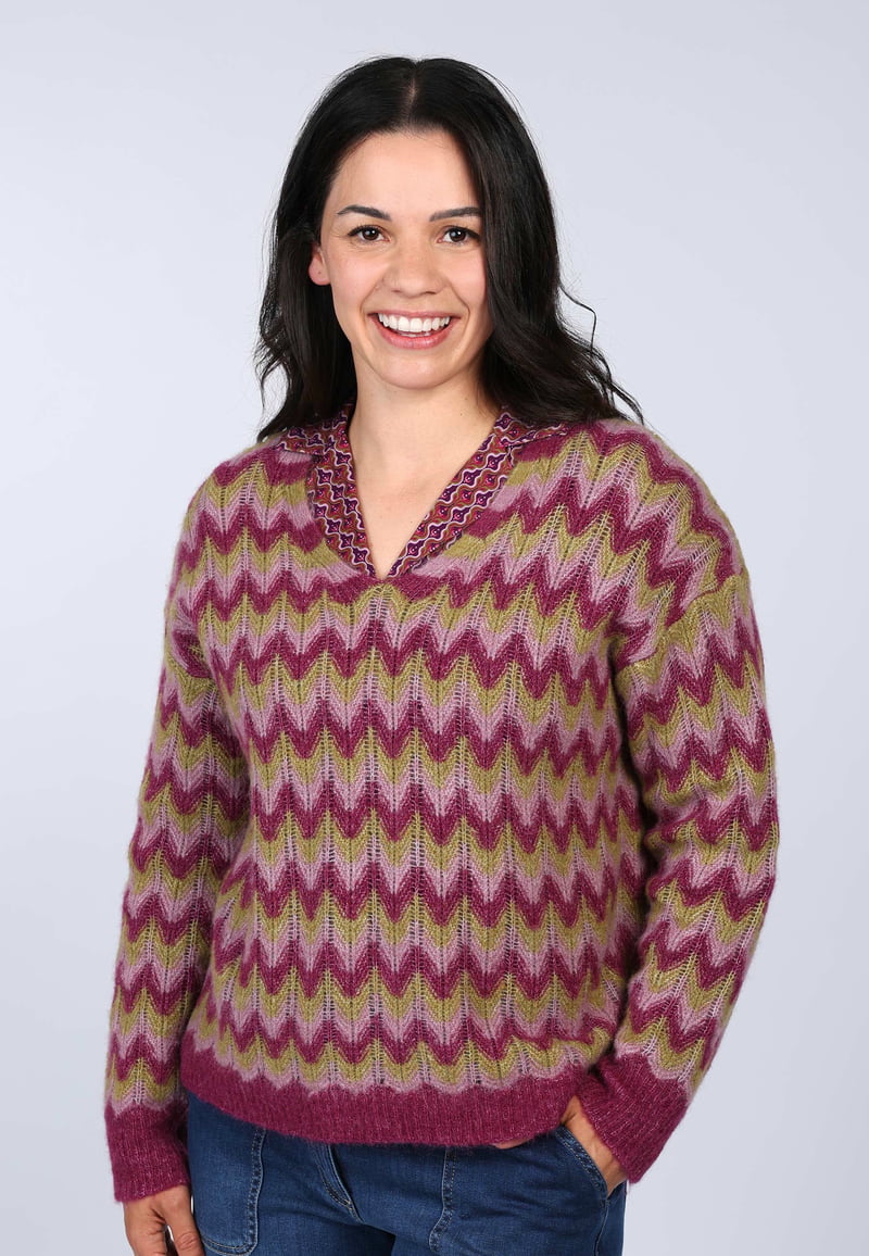 Strickpullover Elianne  - red wine