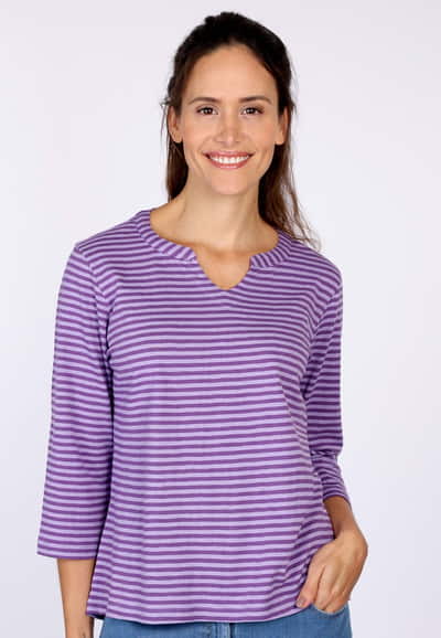 3/4-Arm-Shirt Derinala - iris