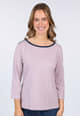 3/4-Arm-Shirt Daria  - dusty orchid