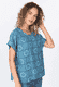 Bluse Maisy ornamental - ocean