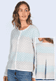Strickjacke Kadir gradient  - ivory