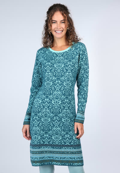 Strickkleid Suri oriental - deep ocean