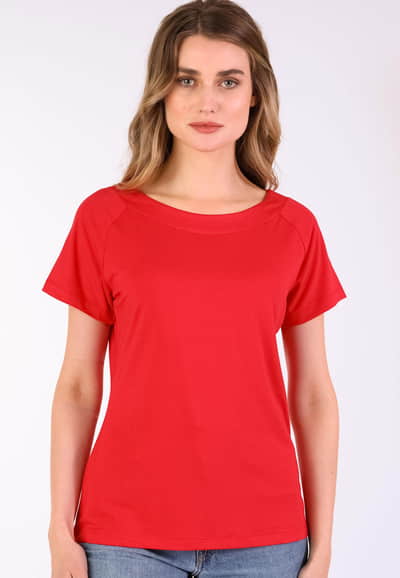 T-Shirt Zoe solid - poppy