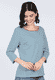 3/4-Arm-Shirt Daria  - lake