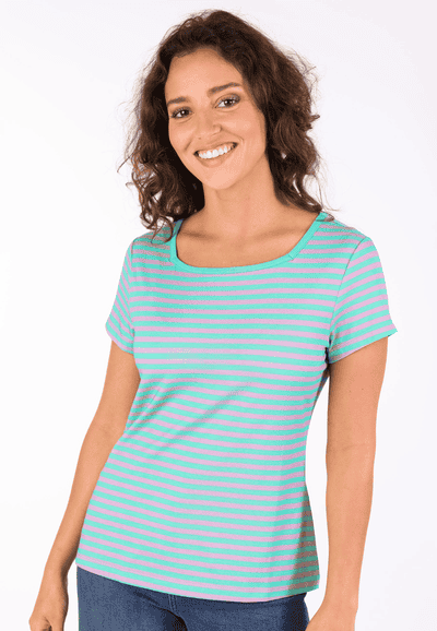 T-Shirt Tal stripe - atlantis
