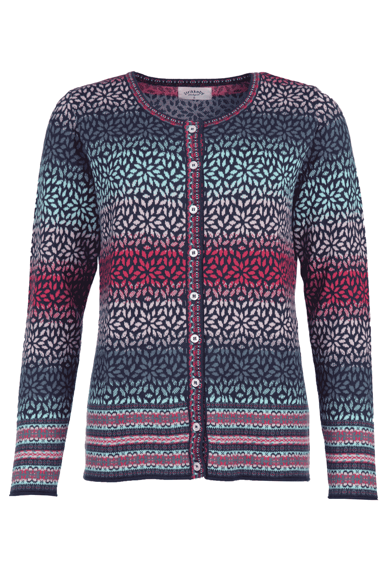 Strickjacke Reneé fantasy - navy