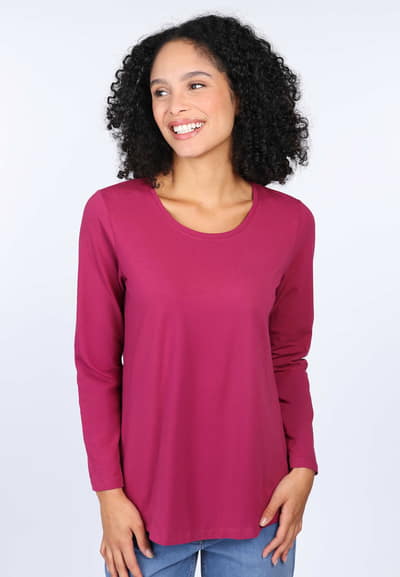 Langarmshirt Nore - red wine