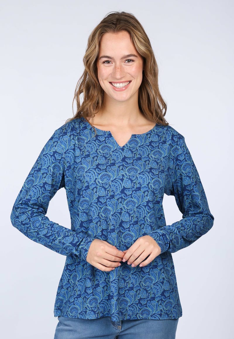 3/4-Arm-Shirt Adrijana - indigo