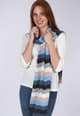Strickschal Salma - mosaic blue